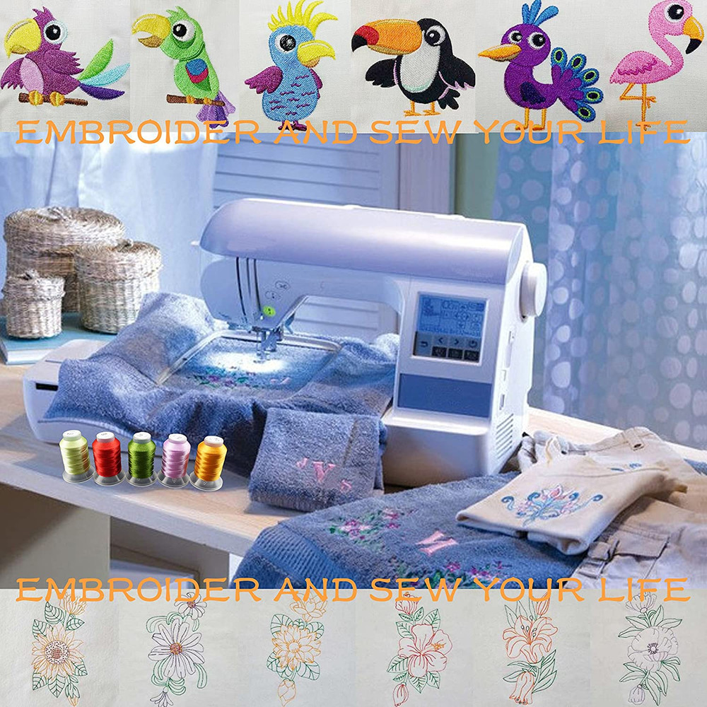 New Brothread 80 Spools Polyester Embroidery Machine Thread Kit 500M (550Y) Each