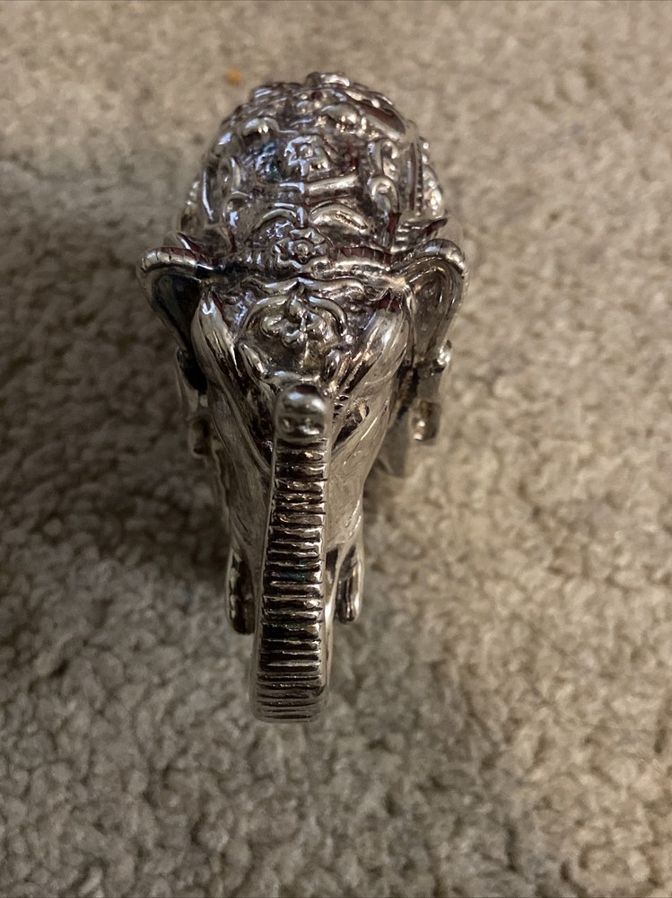 925 Sterling Silver Electroformed Elephant,38.4 Grams
