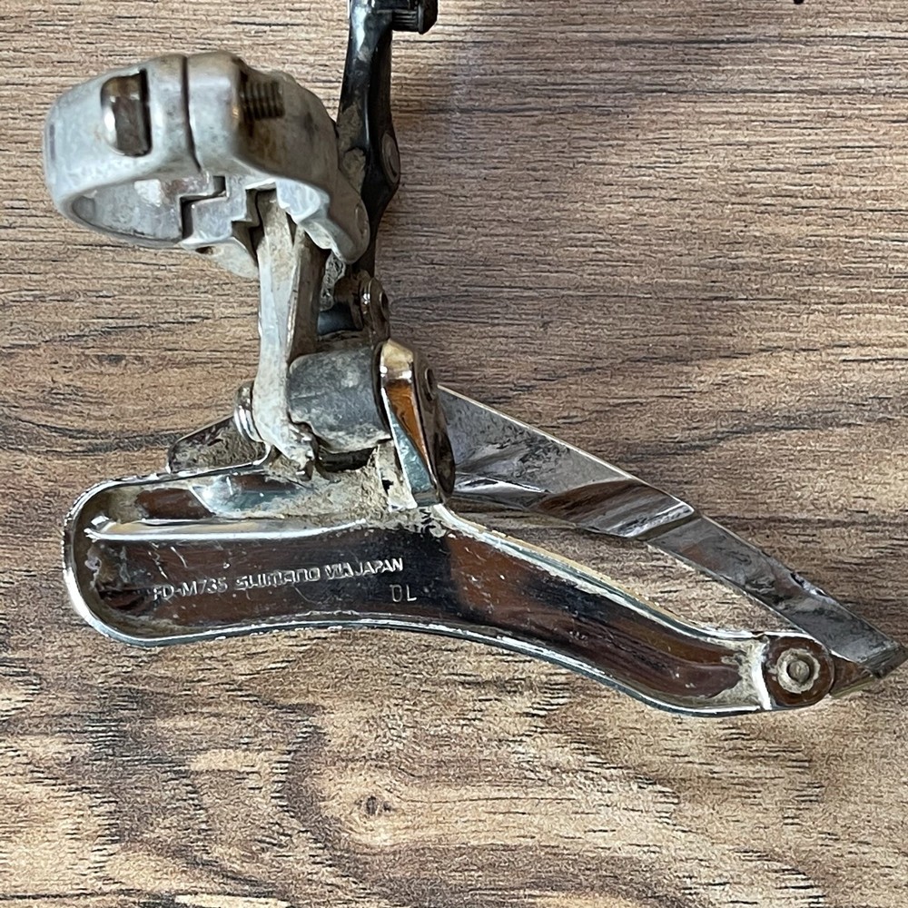 Used Shimano Deore XT FD-M735 31.8 Front Derailleur Bottom Pull