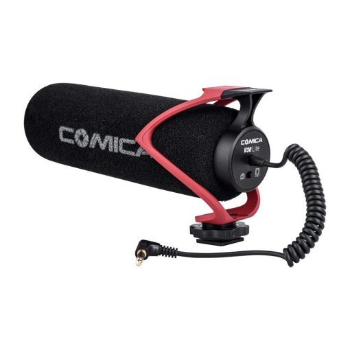 Directional On-Camera Shotgun Microphone (Red) - CoMica