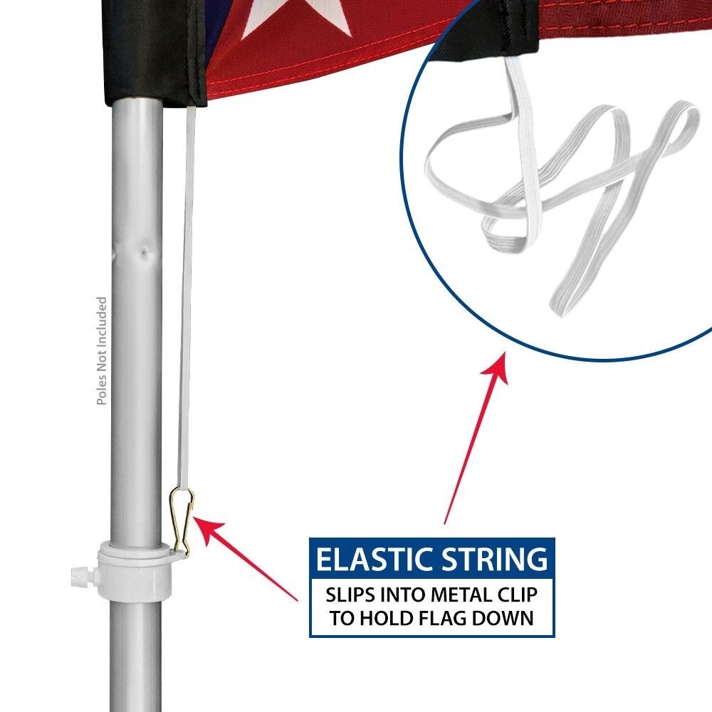 Open (Red & Yellow) Windless Advertising Flag & Pole Kit