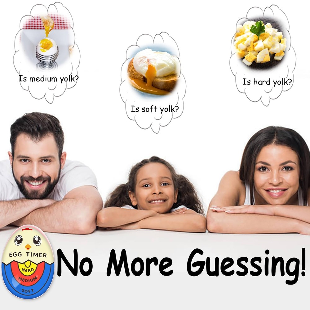 Egg Timer Soft Hard Boiled Egg Boiler Timer That Changes Color When Done