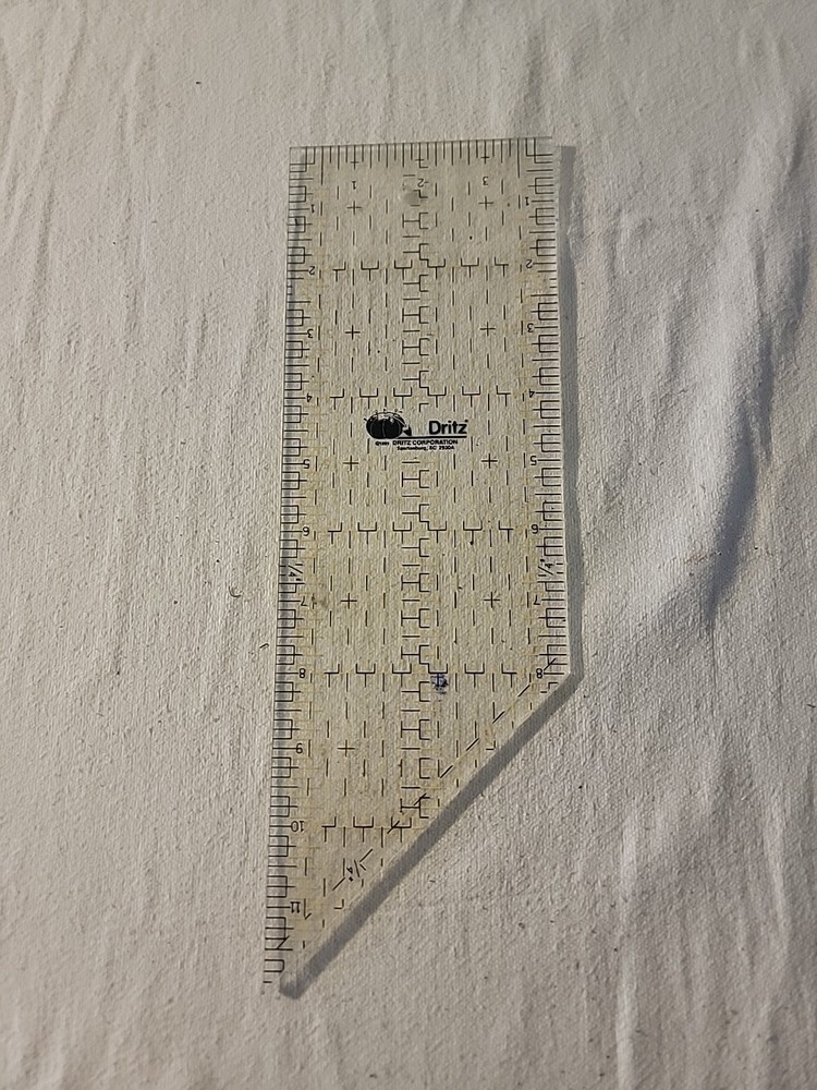 Dritz 45 Degree Angle Quilting Ruler – 4” x 12”
