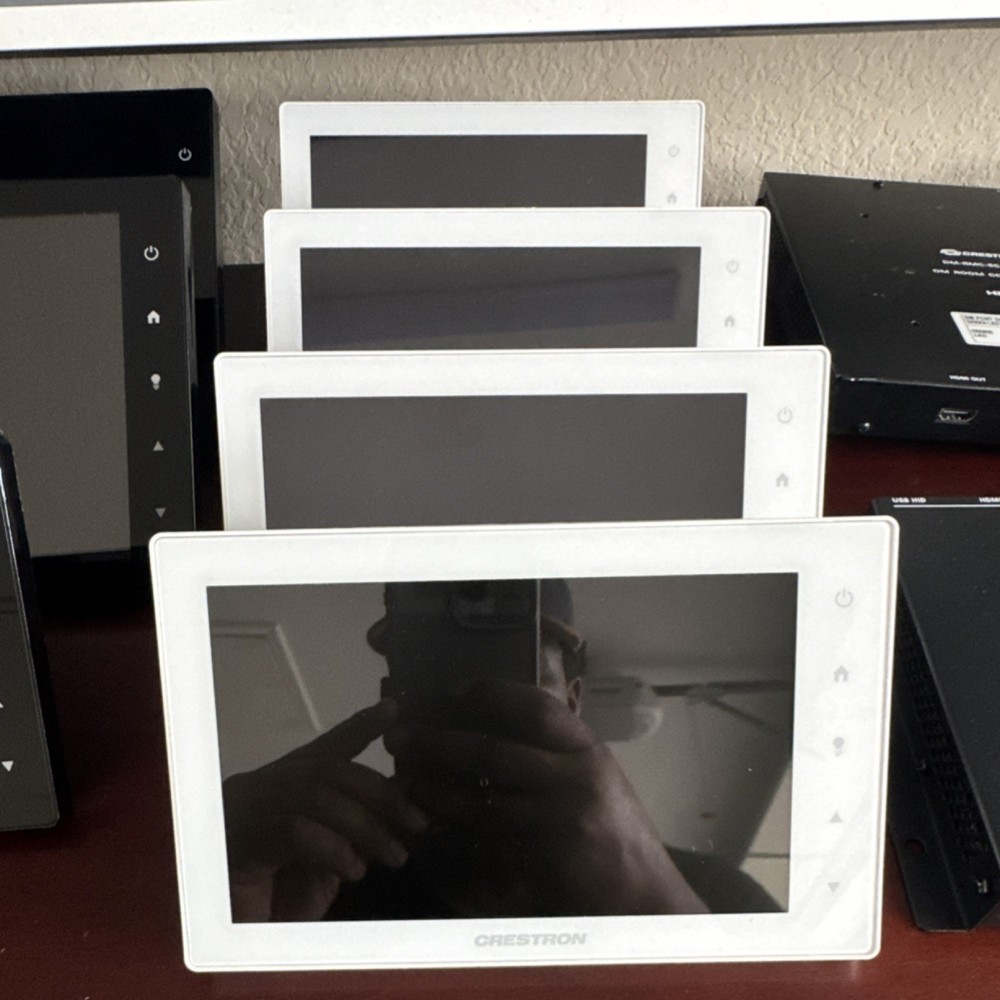 Crestron Touch panel , DM-RMC Scaler, and  4K Scaler