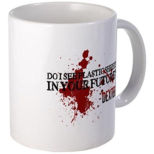 11oz mug Dexter - Printed Ceramic Coffee Tea Cup Gift