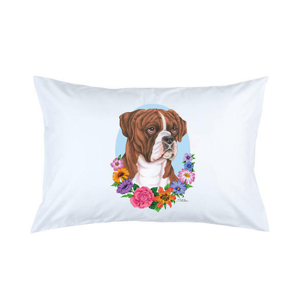 Boxer Brindle Uncropped Micro Fiber Pillowcase