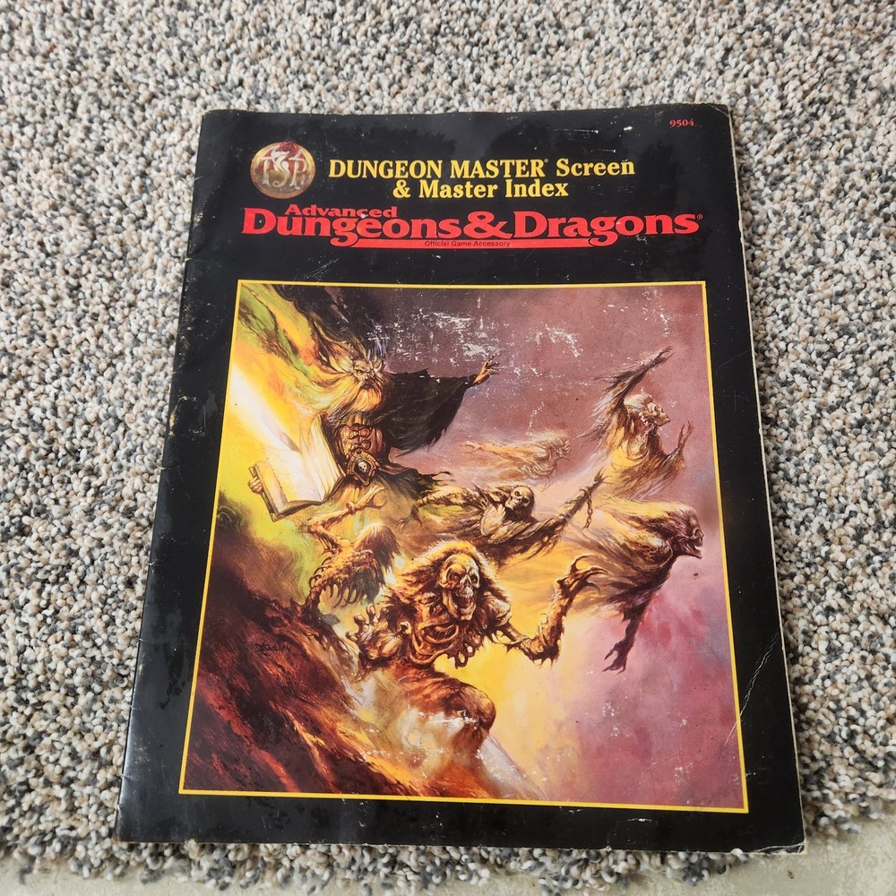 AD&D Advanced Dungeons & Dragons Dungeon Master Screen & Master Index