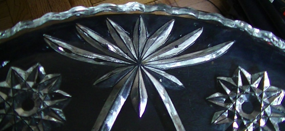 Vintage Cut Glass Platter