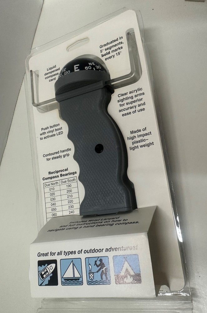 Davis Instruments Hand Bearing Compass #215 Illuminated NEW in PACK