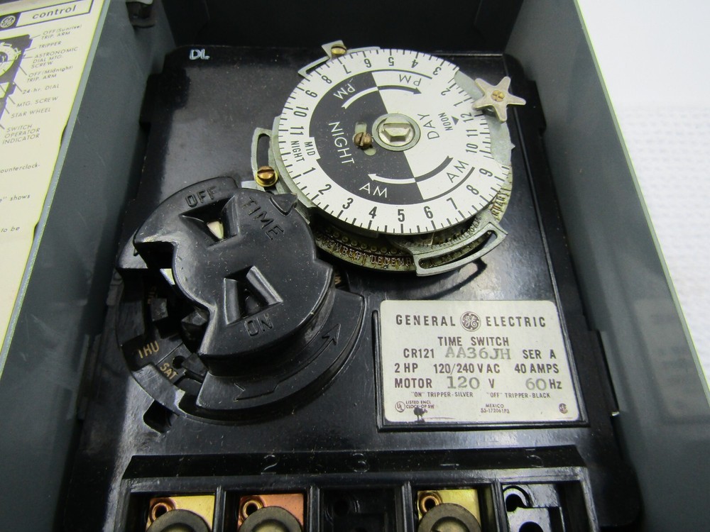 GE CR121AA36JH TIME SWITCH REGULAR DUTY SERIES A