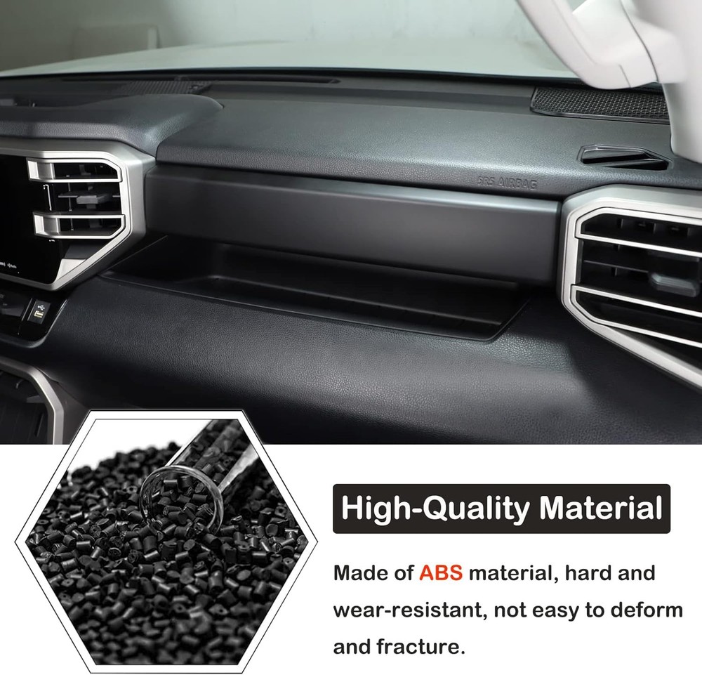 Central Control Dashboard Panel Strips Trim Compatible with Tundra/Matte Black