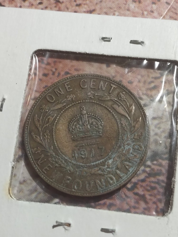 NEW FOUNDLAND Large Cent 1917 King George