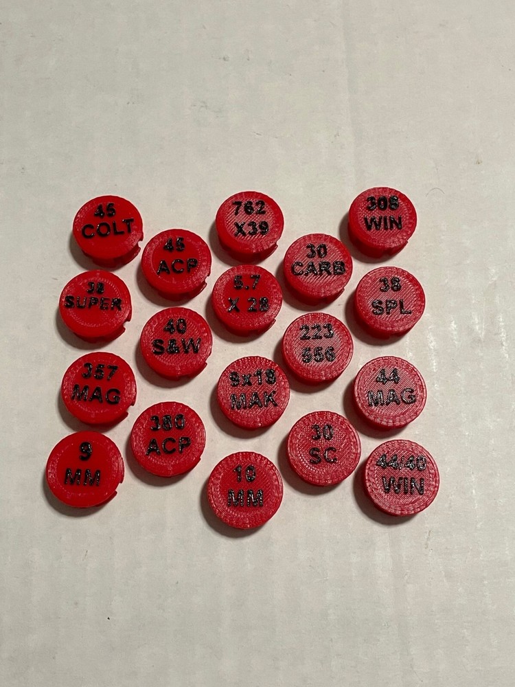 Lee Load Master Turret cradle, Turret Labels