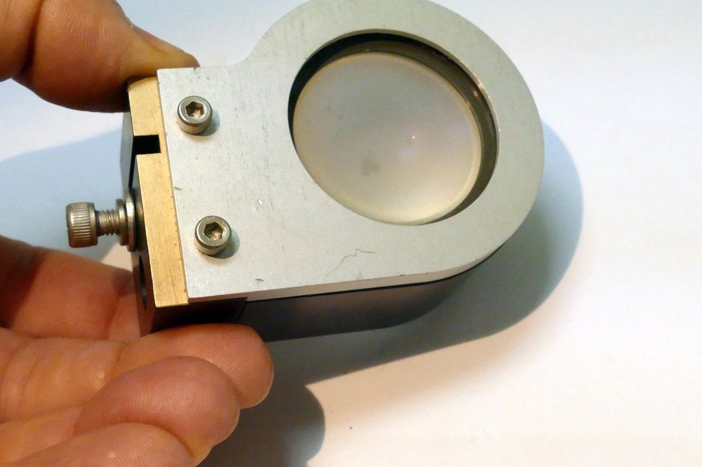 Microscope Optics Magnifier Accessory - Attachment 2" glass OD