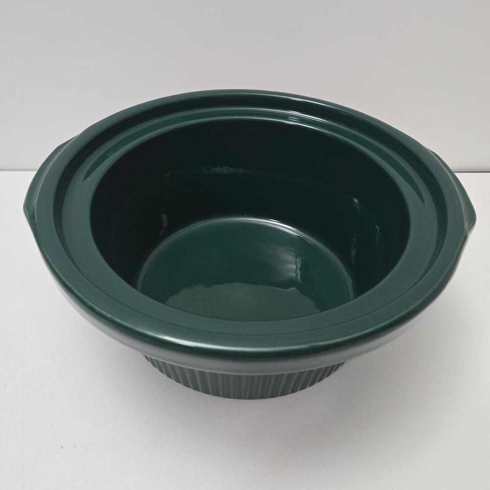 Original Crock Pot Rival 3355 5 qt Quart Replacement Ceramic Bowl Insert Green