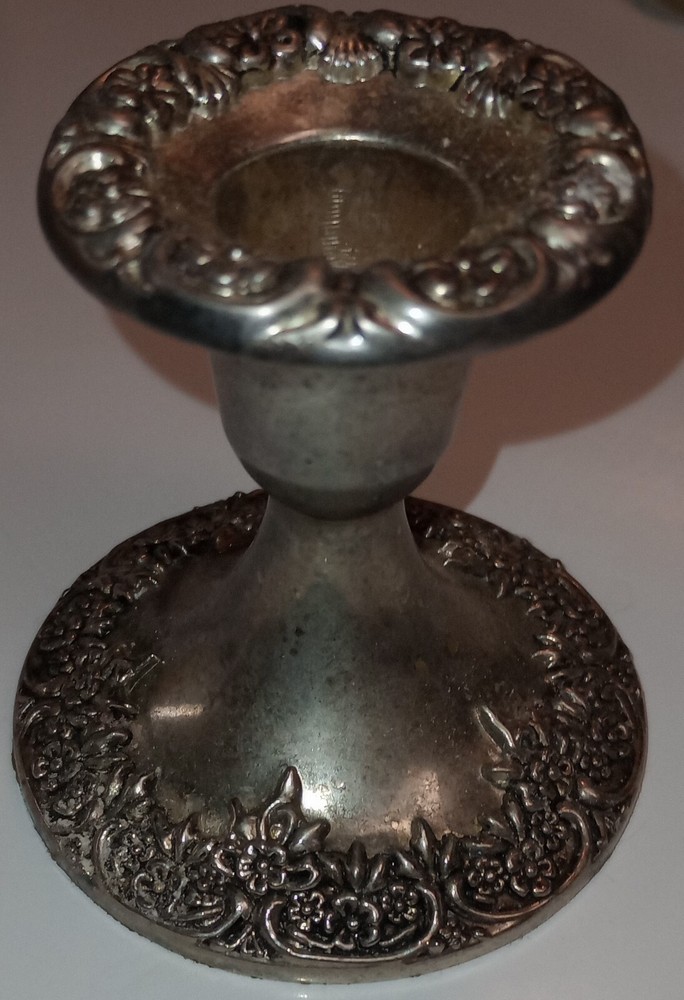 Godinger 3" Silver plated Candleholder