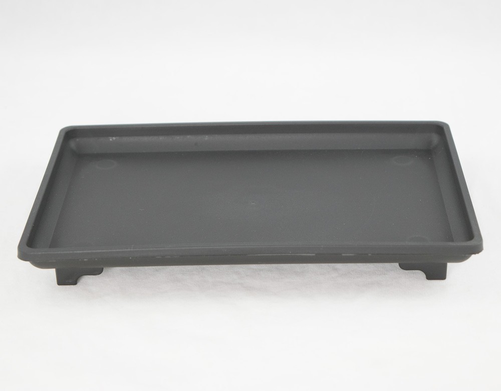 1 Rectangular Black Plastic Humidity/Drip Tray for Bonsai Tree 9"x 6"x 1"