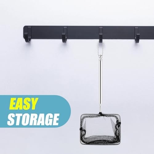 Aquarium net extendable handle cleaning