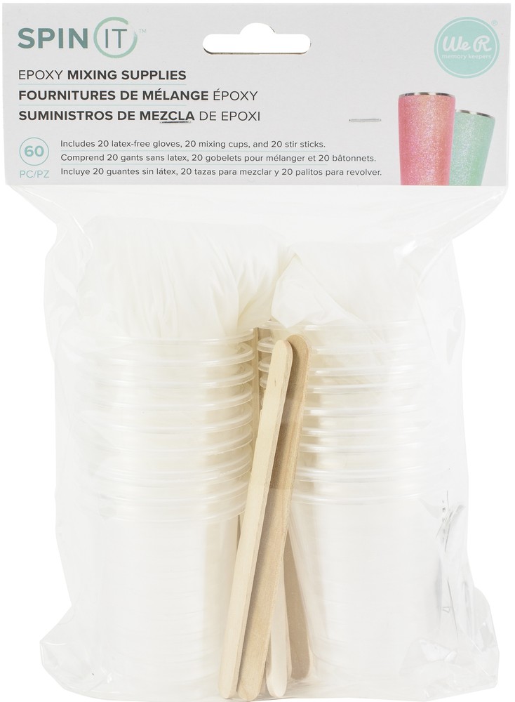 We R Memory Keepers Spin It-Epoxy Mixing Supplies 60/Pkg