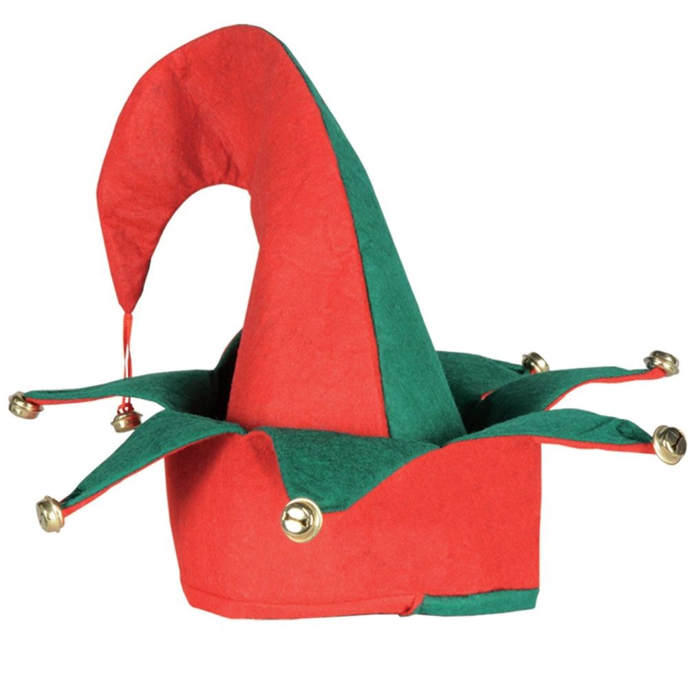 Christmas Felt Elf Hat with Bells