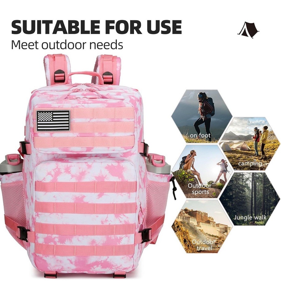 45L Tactical Assault Backpack 3 day assault pack with Molle Waterproof Backpack