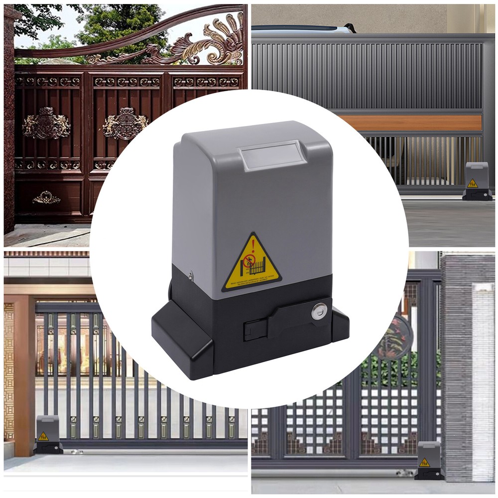 3968lbs Motorized Sliding Gate Operator Electric Gate Opener W/ Remote Control