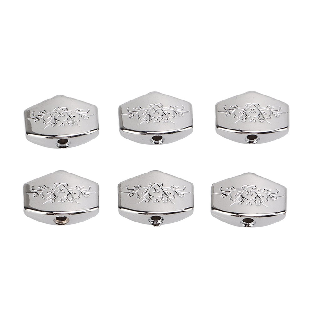 6PCS Guitar Tuning Peg Tuners Button Machine Head Replacement Buttons Knob