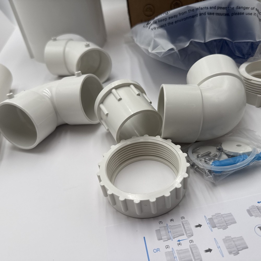 Automatic Pool Surface Skimmer Cleaner Return Jet Powered Leaf Debris Catcher