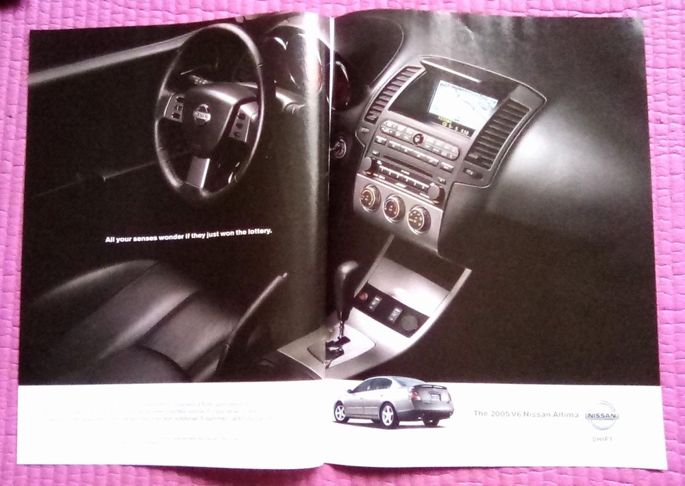 2005 Nissan V6 2 Page Print Ad