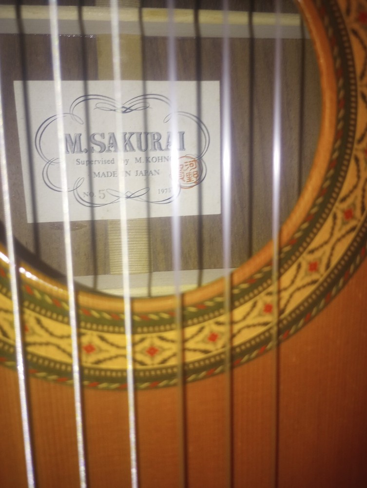Sakurai classical guitar 1975 No. 5