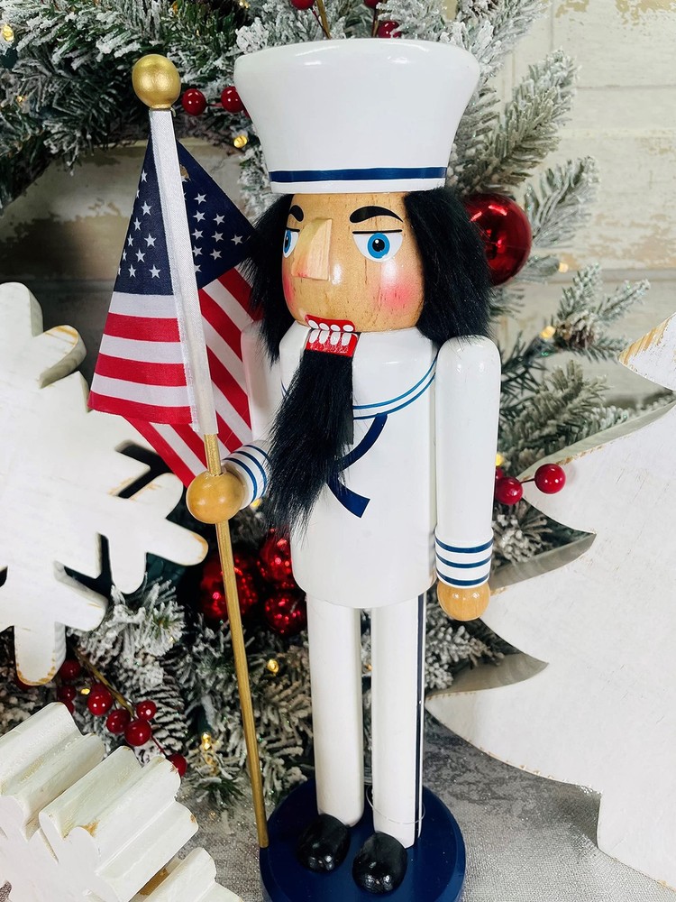 14" Navy Nutcracker