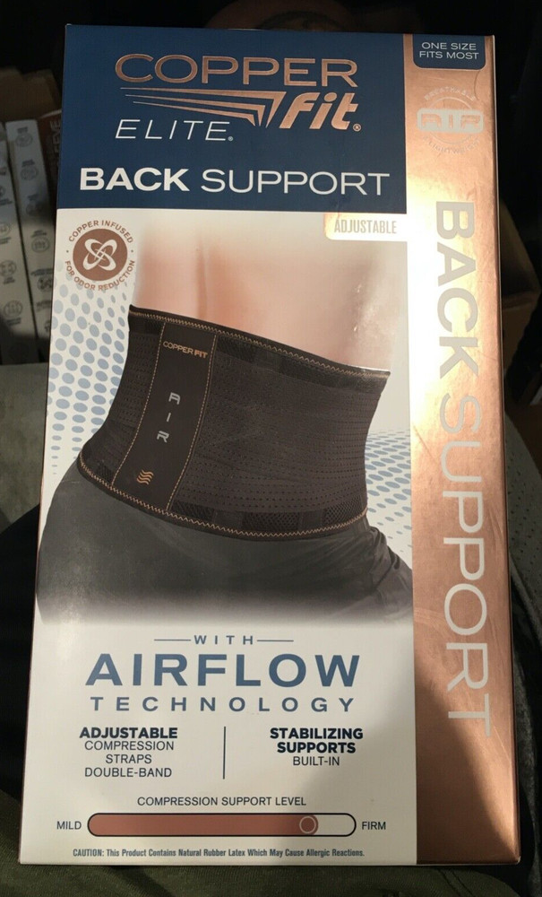 Copper Fit Elite Back Support Airflow Technology 1740701 Adjustable
