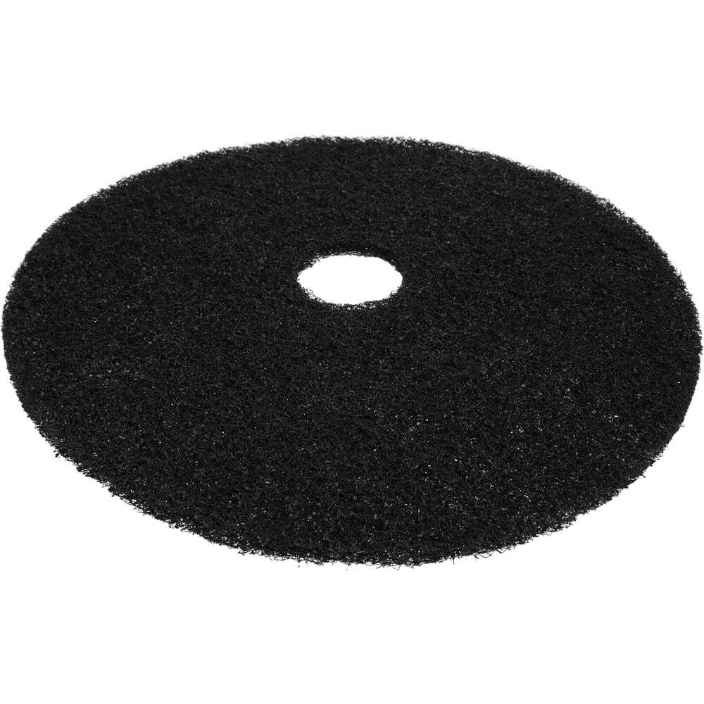 PRO SOURCE Floor Stripping Pads: 5 Pack, Black Coarse Polyester, 20" Diameter