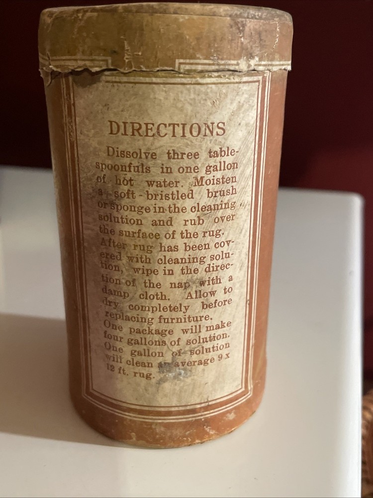 Larkin Carpet Soap Powder Cardboard Ad Container