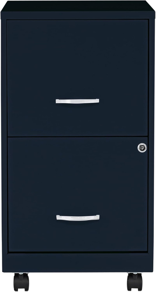 LYS SOHO File/File Mobile File Cabinet, Navy