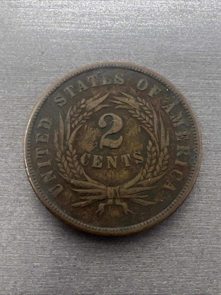 1864 Two Cent Piece 2C #1034