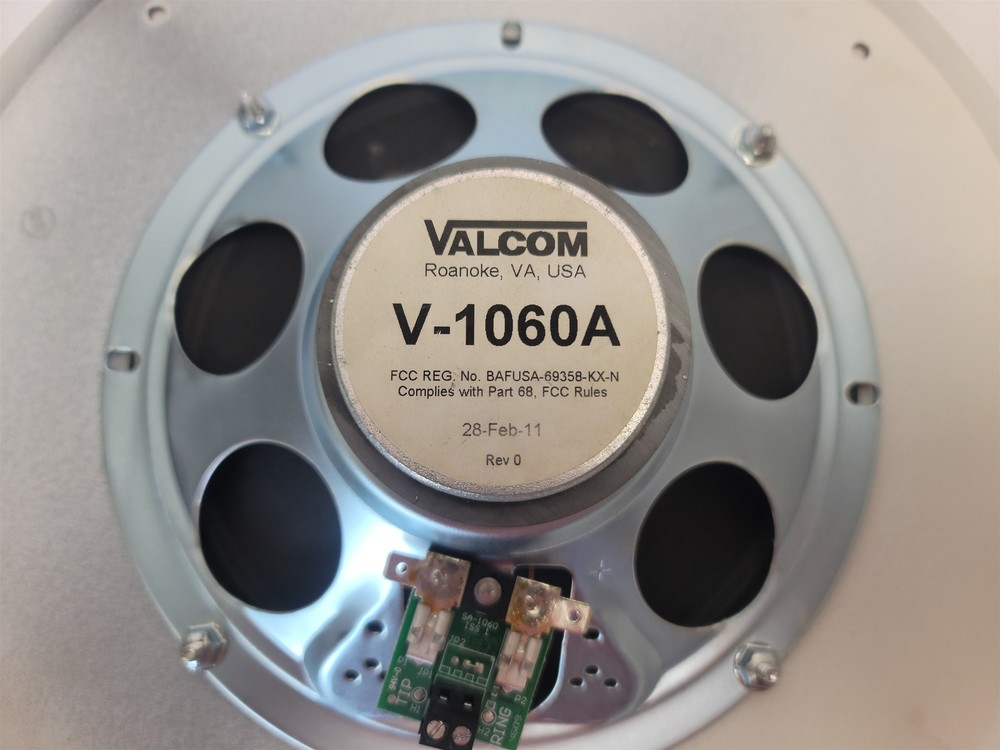Valcom V-1060A Talkback Ceiling Speaker 8"
