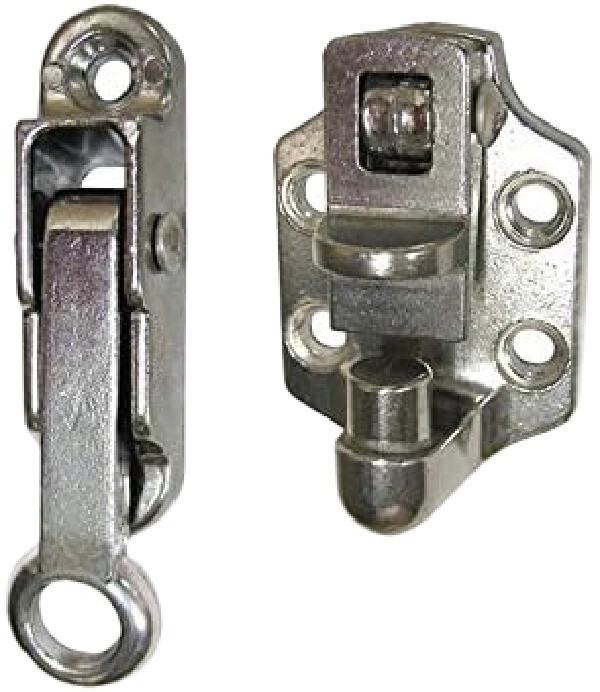 Trailer 2" Camper RV Door Holder Hold Back Hook & Keeper Style ALUMINUM Latch