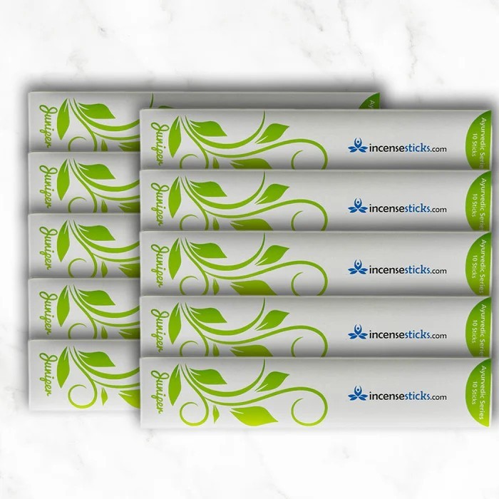 Juniper Incense 8" 10 Sticks Pack: 10 Packs