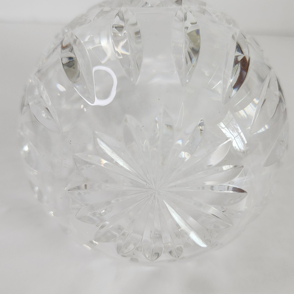 Small Round Leaded Crystal Vase