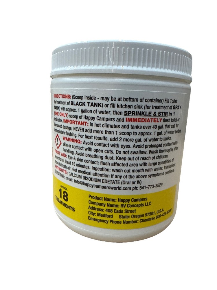 Happy Campers RV Holding Tank Treatment - 18 Treatments