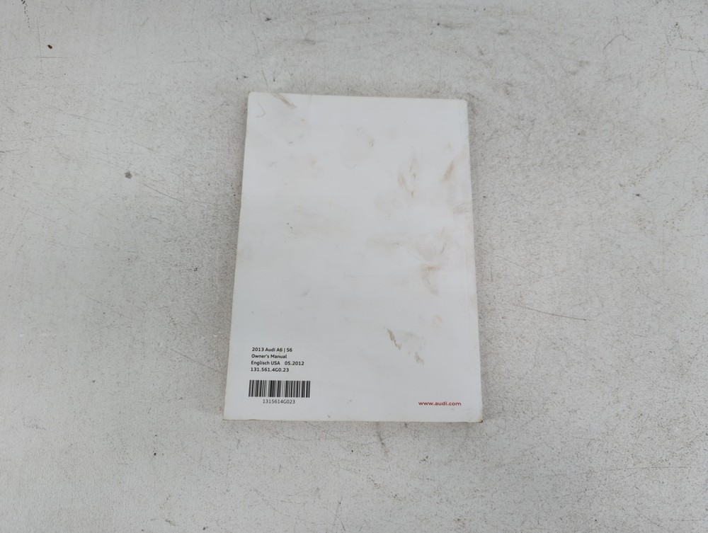 2013 Audi A6 Owners Manual Book Guide XYIF5