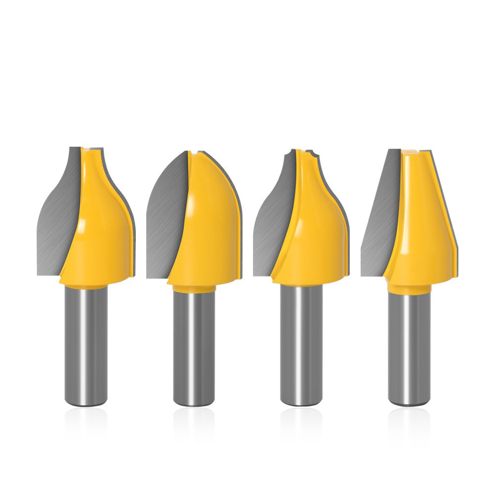 1-4PCS Vertical Raised Panel Router Bit Set 1/2" Shank Woodworking cutter Tool