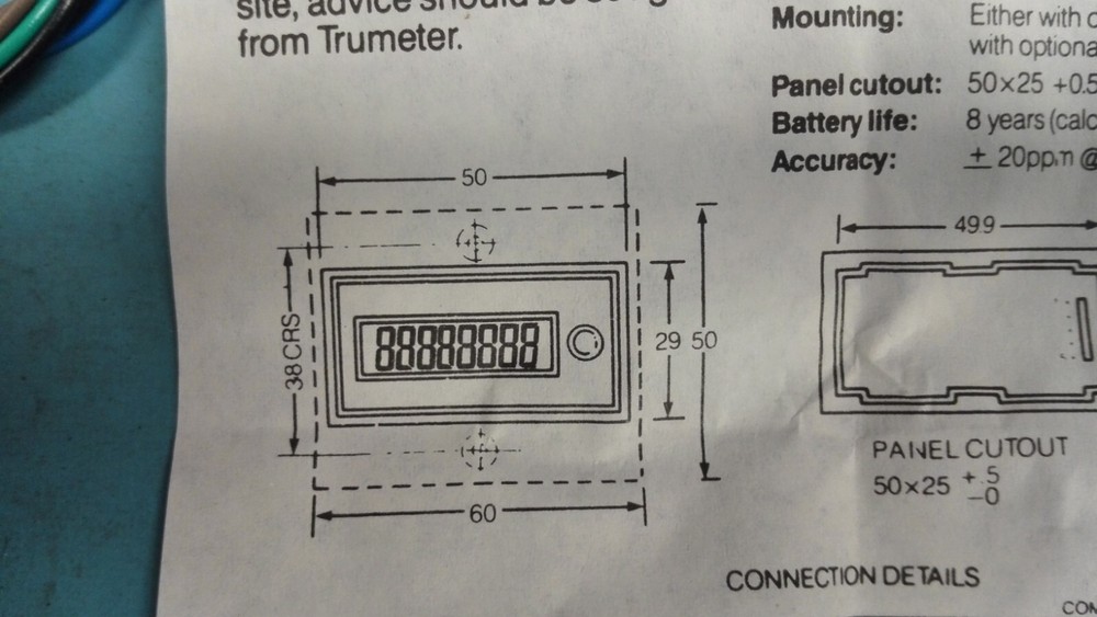 Timer Trumeter 7500 LCD TIMER (N.O.S.)
