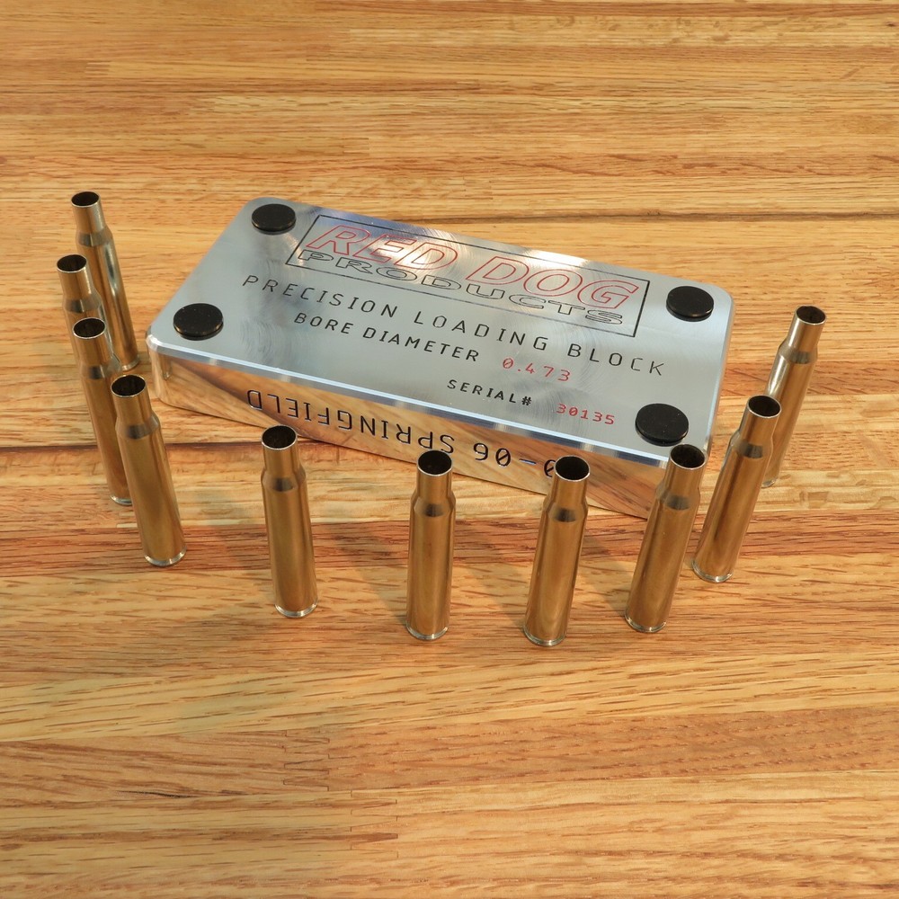30-06 Springfield - Precision Loading Block - 1" Thick Billet Aluminum (50)