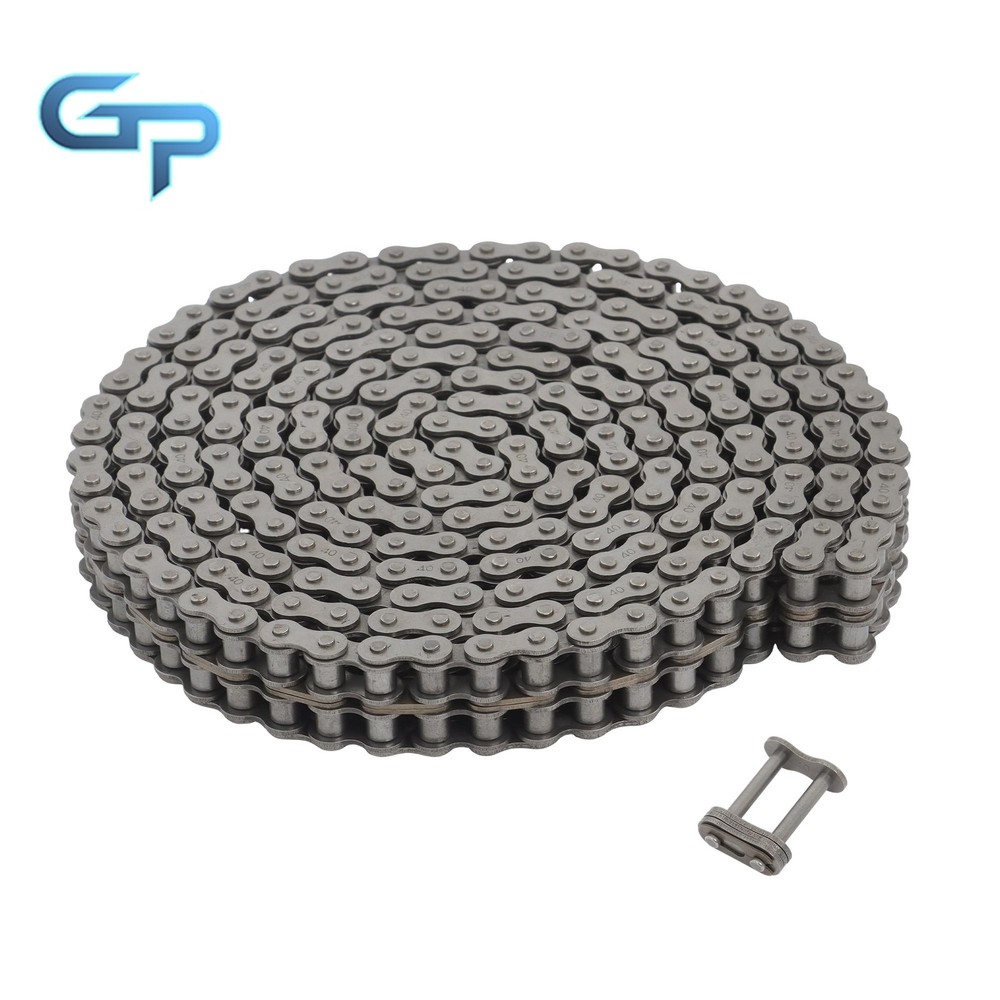 #40-2 Double Roller Chain 10 FT for Drive Systems with 2 Master Links