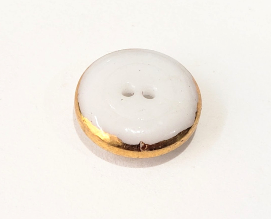 Pattern #7, Shape #2 China Whistle Antique Button ~ Harder To Find Pattern