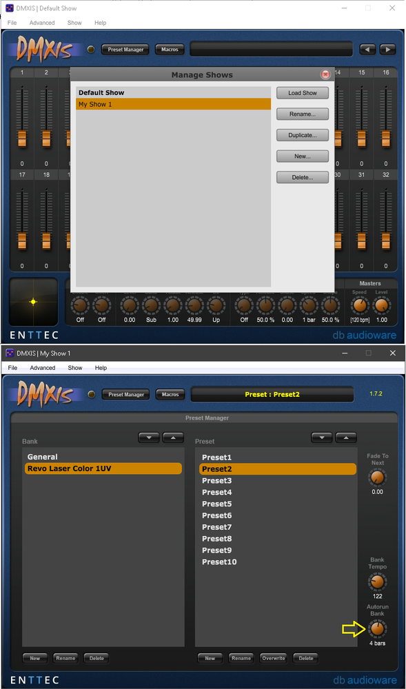 Light Show System: fixtures, PC, DMX controller, software - flawless