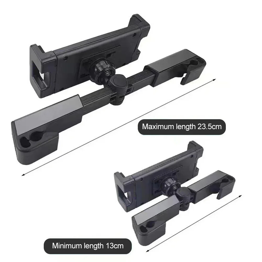 Car Back Seat Headrest Phone Holder Stretchable Tablet Stand Adjustment Bracket