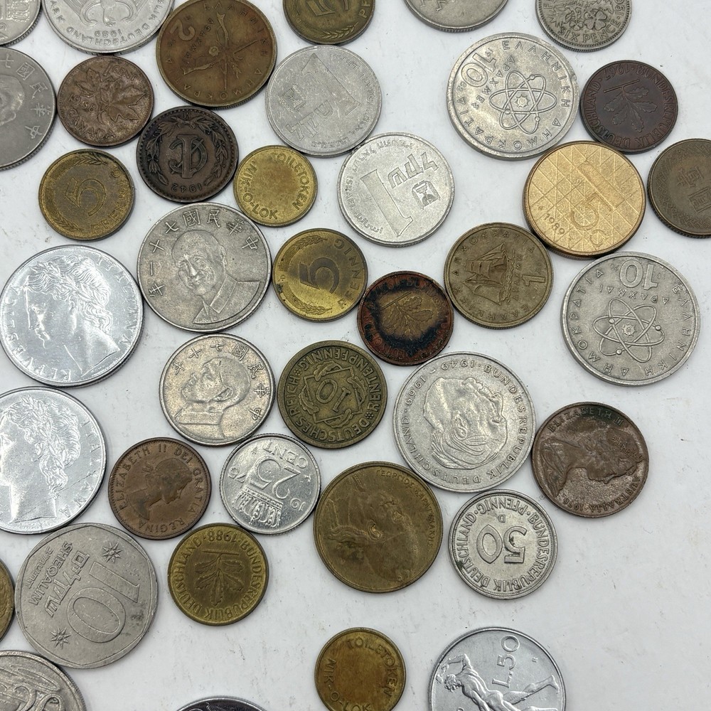 Foreign Coin Lot Mixed Coins Different Years and Multiple Countries